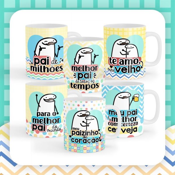 Kit Digital Dia Dos Pais Flork Frases E Ilustrações Mimos