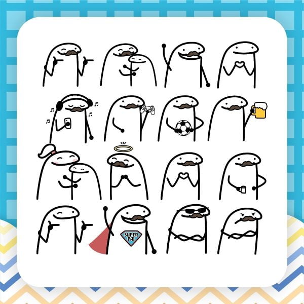 Kit Digital Dia Dos Pais Flork Frases E Ilustrações Mimos