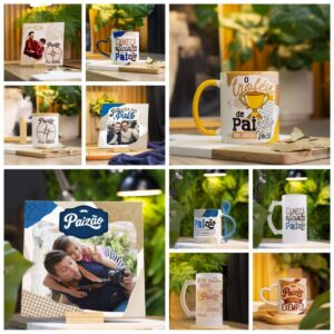 kit digital dia dos pais para canecas personalizadas