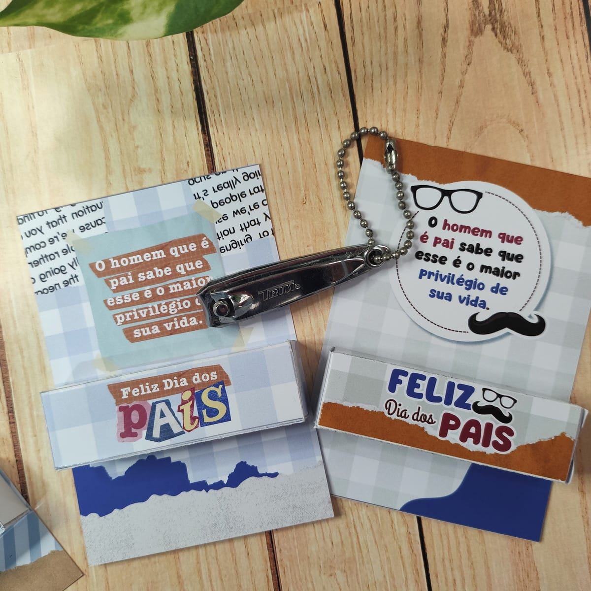 Kit Digital Dia dos Pais Religioso para Imprimir 3 Conjunto de papelaria temática de Dia dos Pais com cortador de unhas.