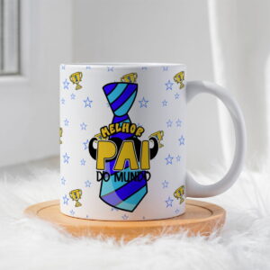 kit digital dia dos pais sublimacao camiseta e caneca