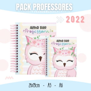 kit digital dia dos professores corujinha rosa arquivo