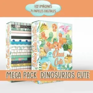 Kit Digital Dino Cute - Arquivo Digital 4 Kit Digital Dino Cute - Arquivo Digital