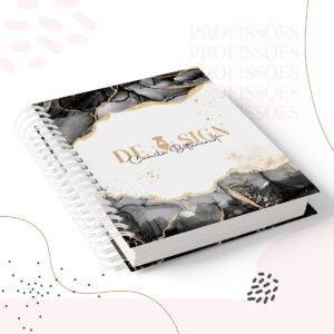 kit digital encadernacao feminino para cadernos e agendas