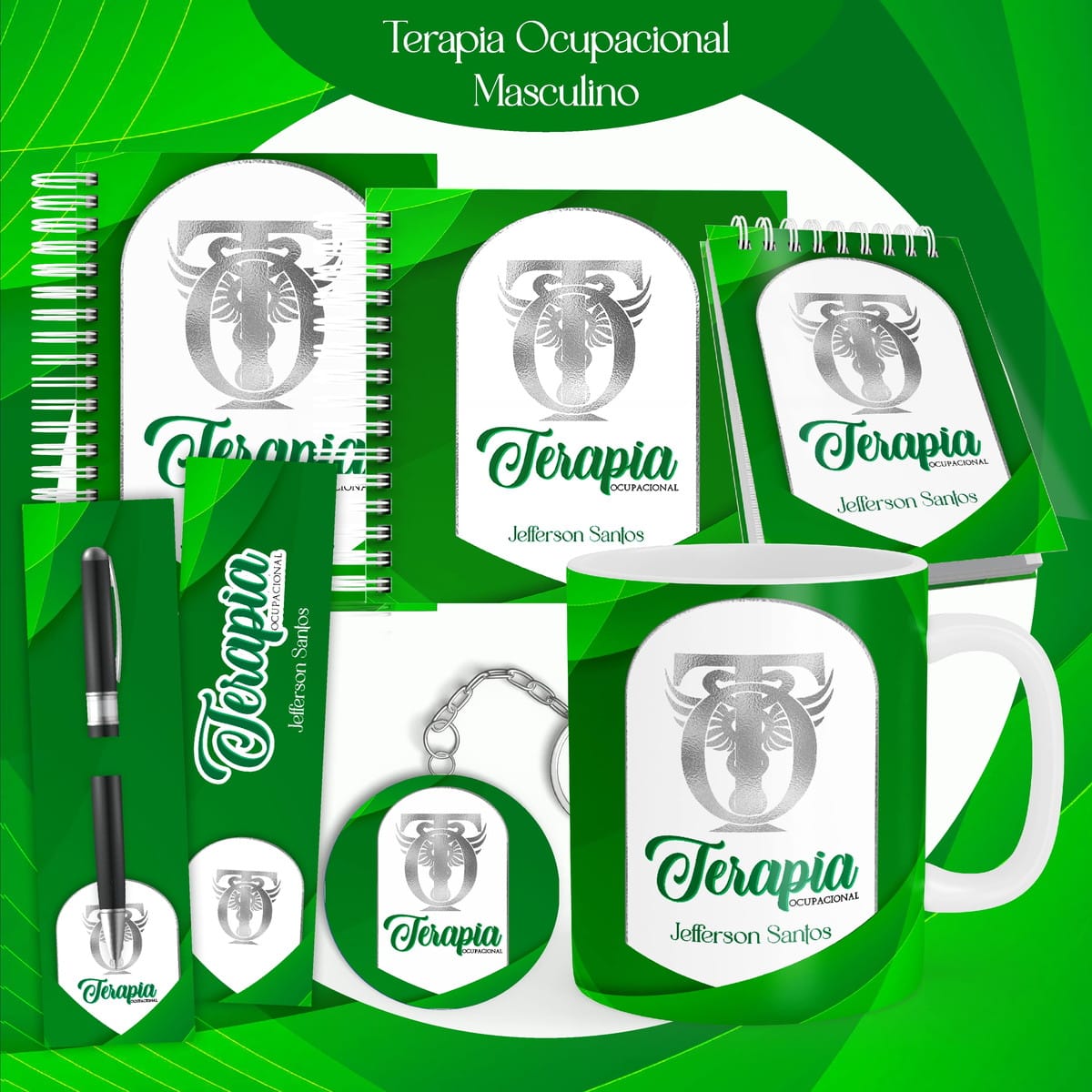 Kit Digital Encadernação Masculina com Miolos e Artes 1 Kit Digital Encadernação Masculina com Miolos e Artes