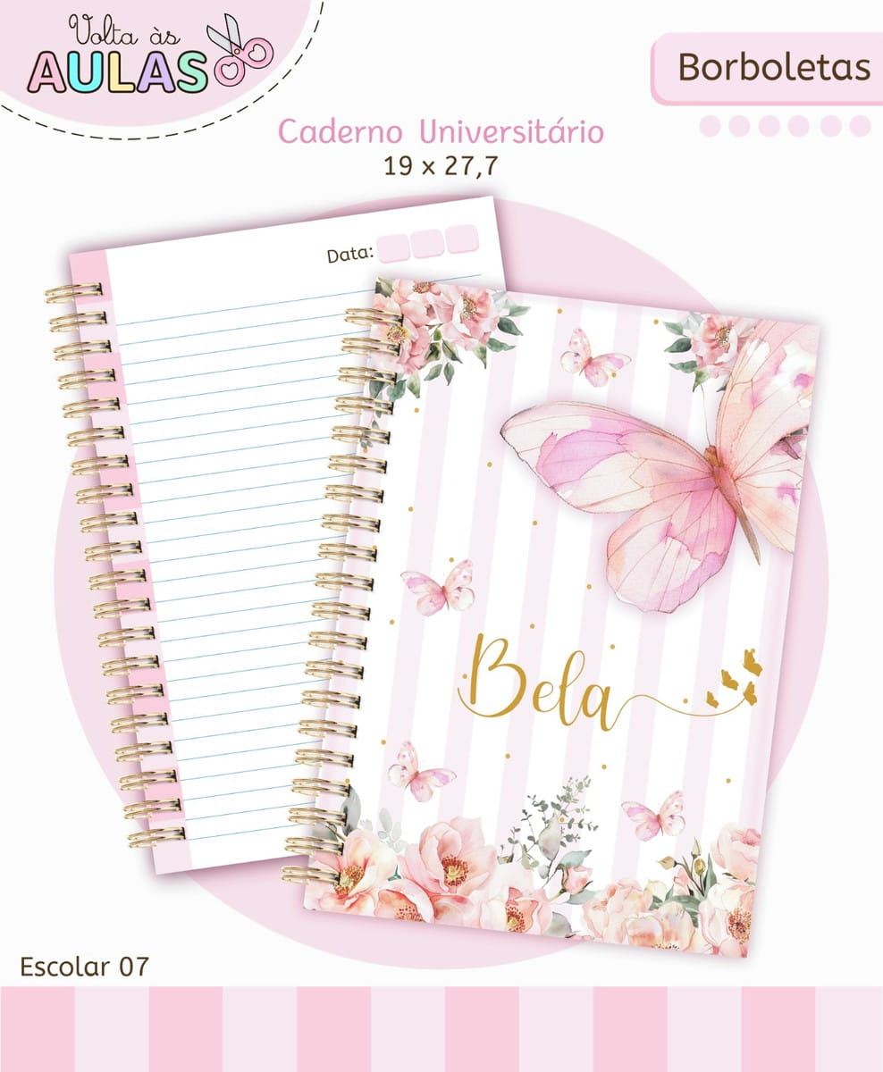 Kit Digital Escolar Borboletas Artes Coordenadas 2 Kit Digital Escolar Borboletas Artes Coordenadas - Imagem 2