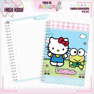 kit digital escolar hello kitty para encadernacao