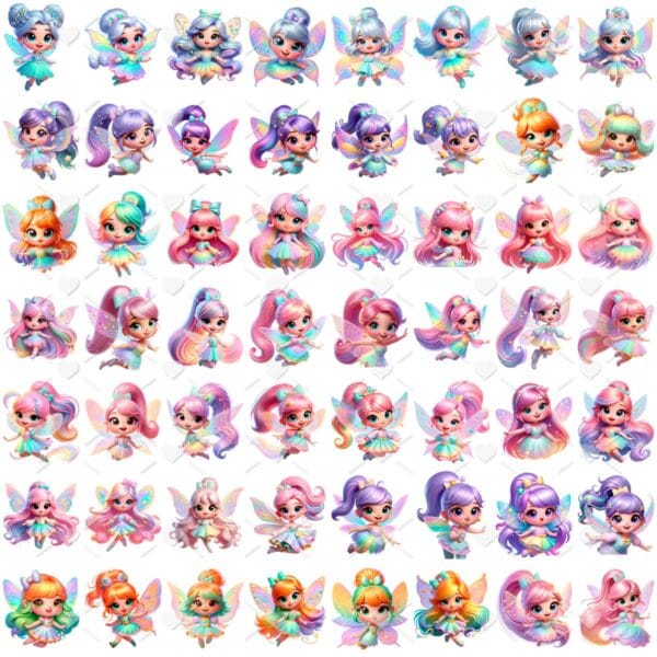 Kit Digital Fadinhas Encantadas No Jardim Baby Ilustracoes 2