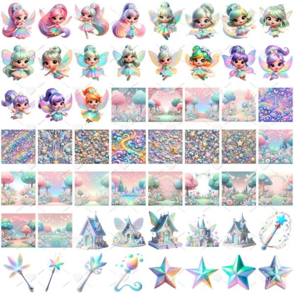 Kit Digital Fadinhas Encantadas No Jardim Baby Ilustracoes
