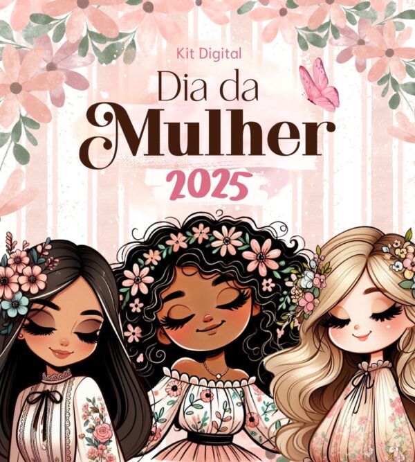 Kit Digital Feminino 2025 Ilustracoes Frases E Presentes 7