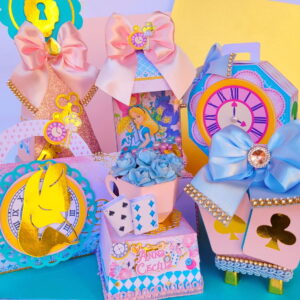 kit digital festa alice no pais das maravilhas luxo
