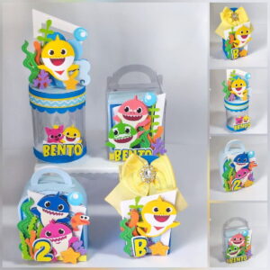 kit digital festa baby shark menino luxo em studio e pdf