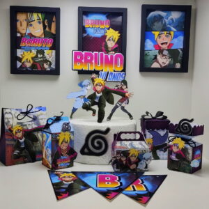 kit digital festa boruto com arquivo de corte studio