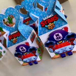 kit digital festa brawl stars com caixas para lembrancinhas