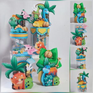 kit digital festa dinossauro luxo com studio e pdf
