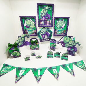 kit digital festa hulk com arquivos de corte e montagem