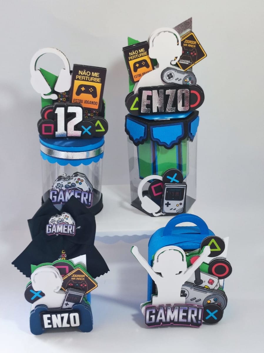 Kit Digital Festa Video Game Studio e PDF Personalizável 3 Kit Digital Festa Video Game Studio e PDF Personalizável - Imagem 3