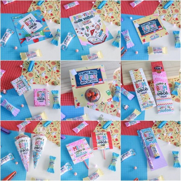 Kit Digital Frases Escolares Artes Papelaria Em Png