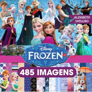 Kit Digital Frozen O Mais Completo Scrapbook Arquivo Png