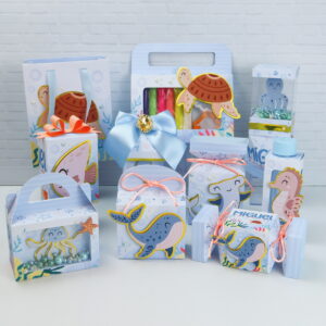kit digital fundo do mar com 10 embalagens para corte