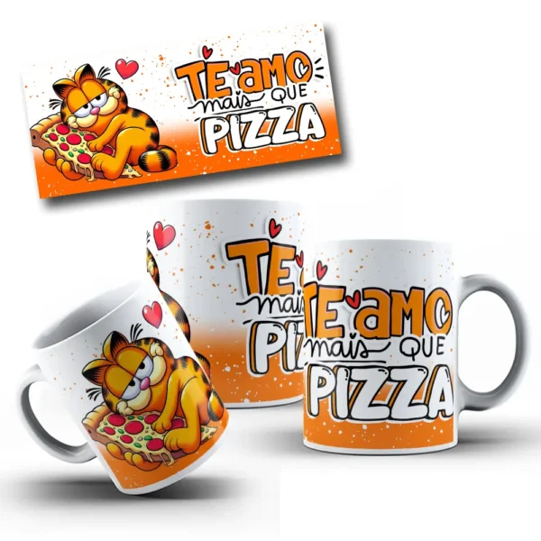 Kit Digital Garfield Amoroso Para Sublimacao Em Canecas 3