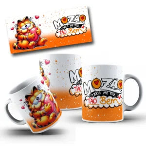 Kit Digital Garfield Amoroso Para Sublimacao Em Canecas 7