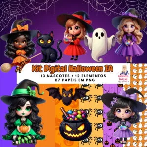 Kit Digital Halloween Ia - Png