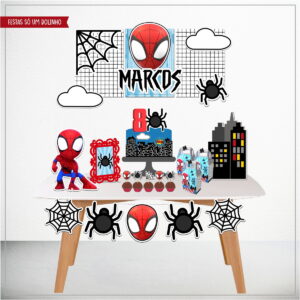 kit digital homem aranha studio e pdf para festa infantil