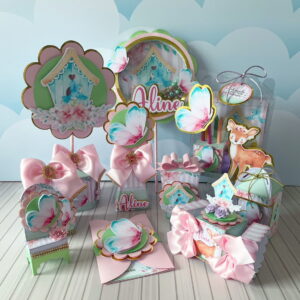 kit digital jardim encantado luxo completo para festa