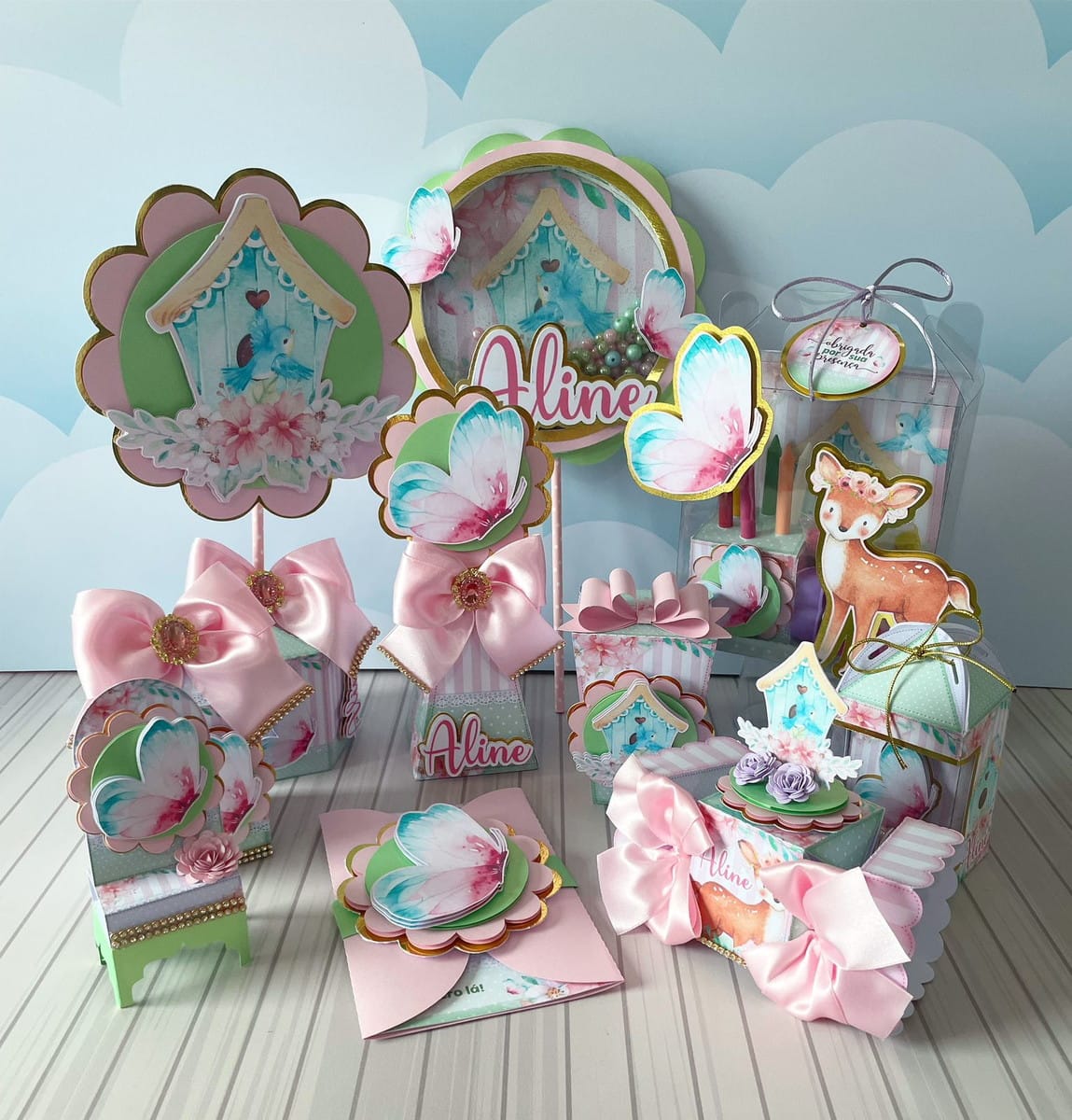 Kit Digital Jardim Encantado Luxo Completo para Festa 1 Kit Digital Jardim Encantado Luxo Completo para Festa