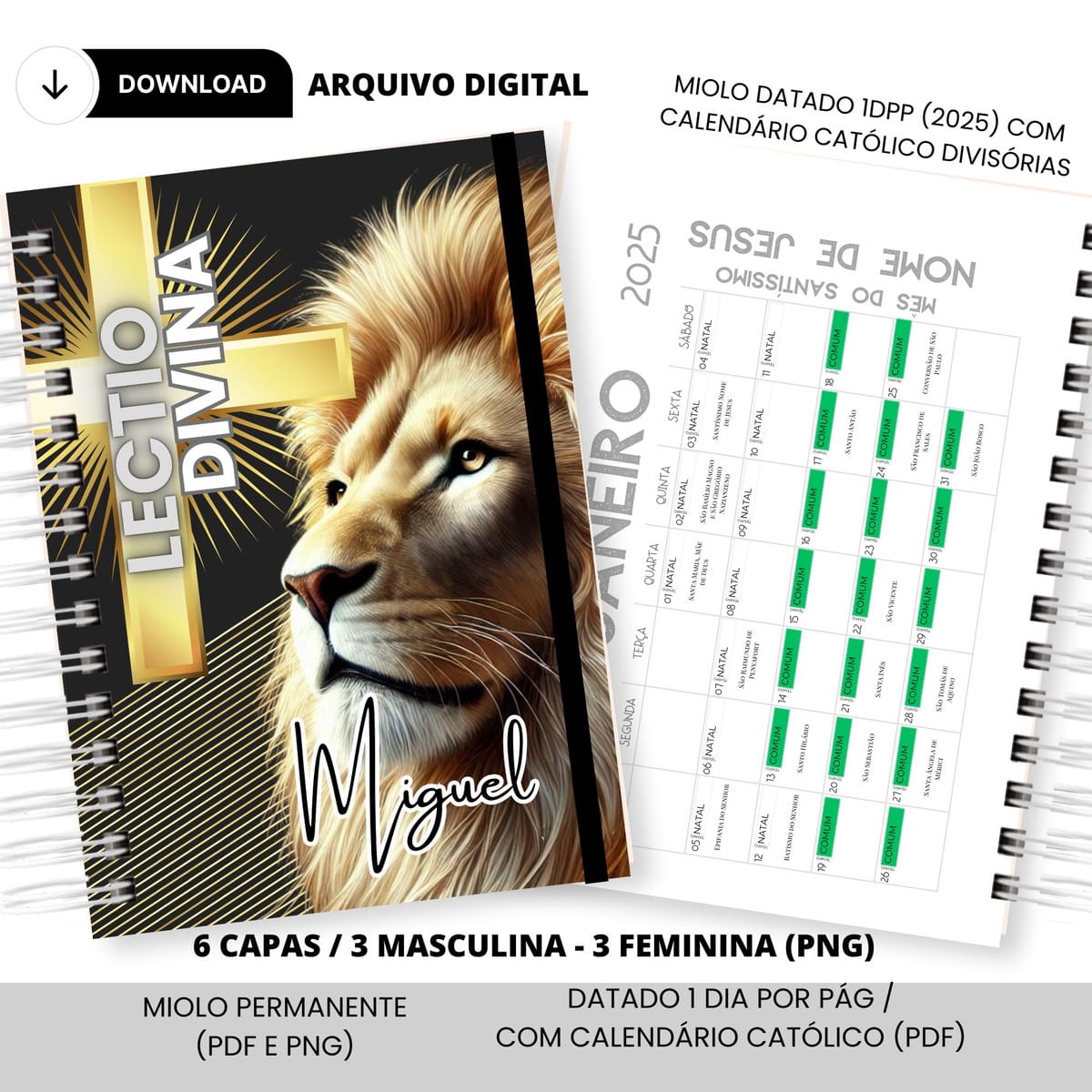 Kit Digital Lectio Divina 2025 para Encadernação 3 Kit Digital Lectio Divina 2025 para Encadernação - Imagem 3