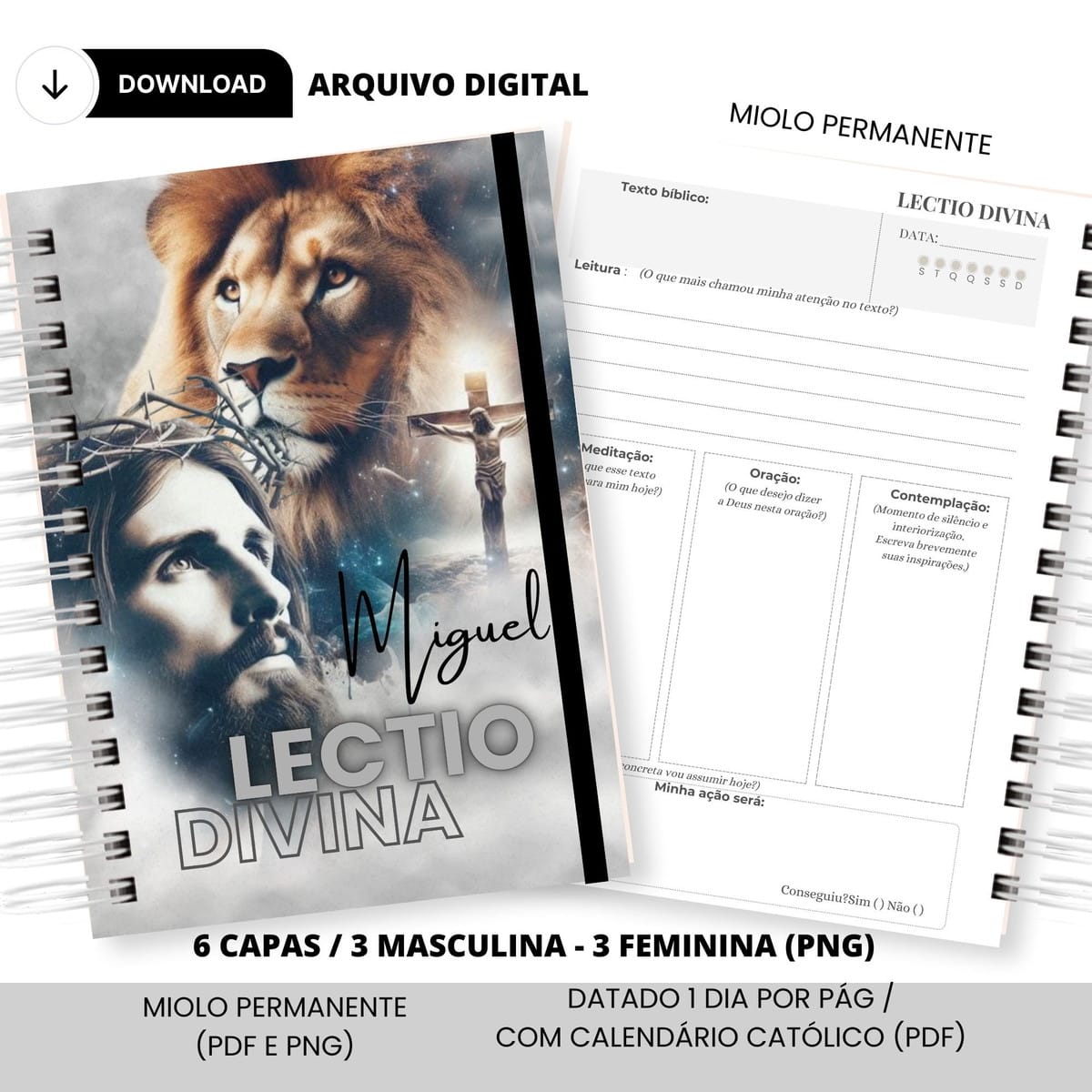 Kit Digital Lectio Divina 2025 para Encadernação 1 Kit Digital Lectio Divina 2025 para Encadernação