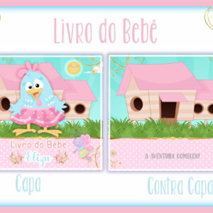 kit digital livro do bebe galinha pintadinha rosa