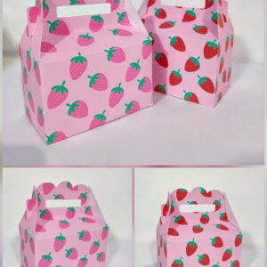 kit digital maleta morango rosa em studio e pdf