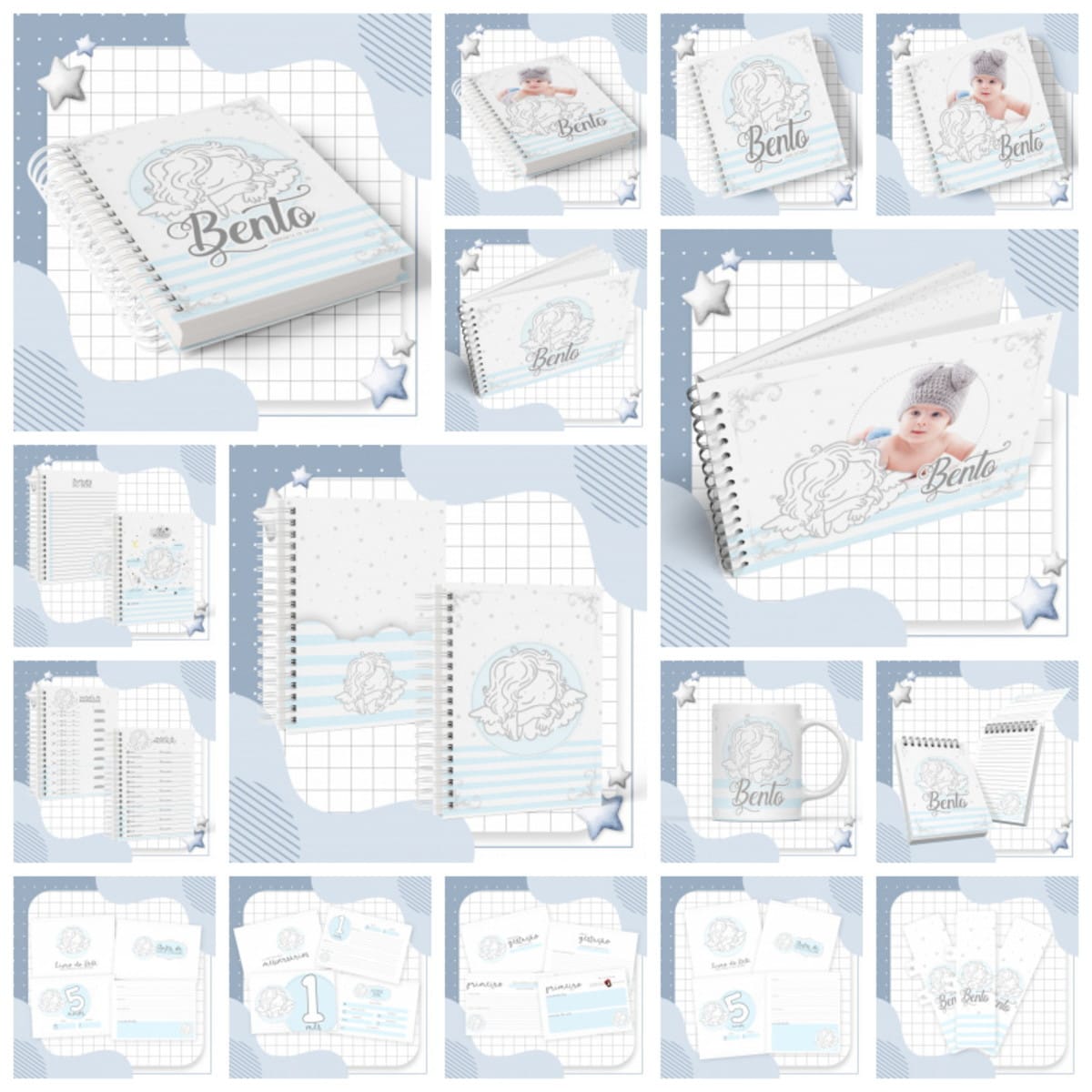 Kit Digital Maternidade Bebê Completo com 50 Temas 4 Kit Digital Maternidade Bebê Completo com 50 Temas - Imagem 4