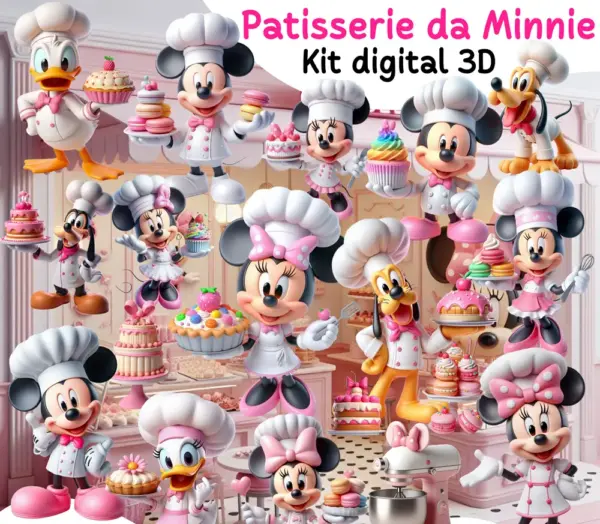 Kit Digital Minnie Doceria Png Para Paper Crafts 2