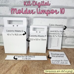 Kit Digital Moldes Limpos Caixinhas - Arquivo Digital