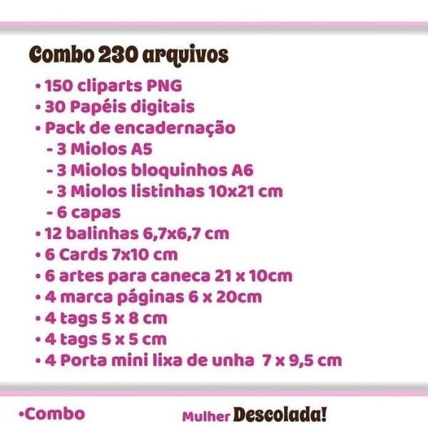 Kit Digital Mulher Descolada Dia Das Mulheres Em Png