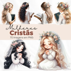kit digital mulheres cristas png sem fundos