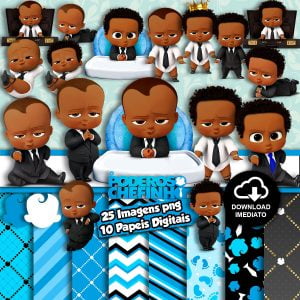 Kit Digital O Poderoso Chefinho Afro Imagens PNG Sem Fundo