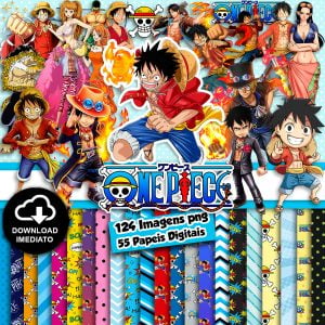Kit Digital One Piece Imagens Png Artes Para Personalizados