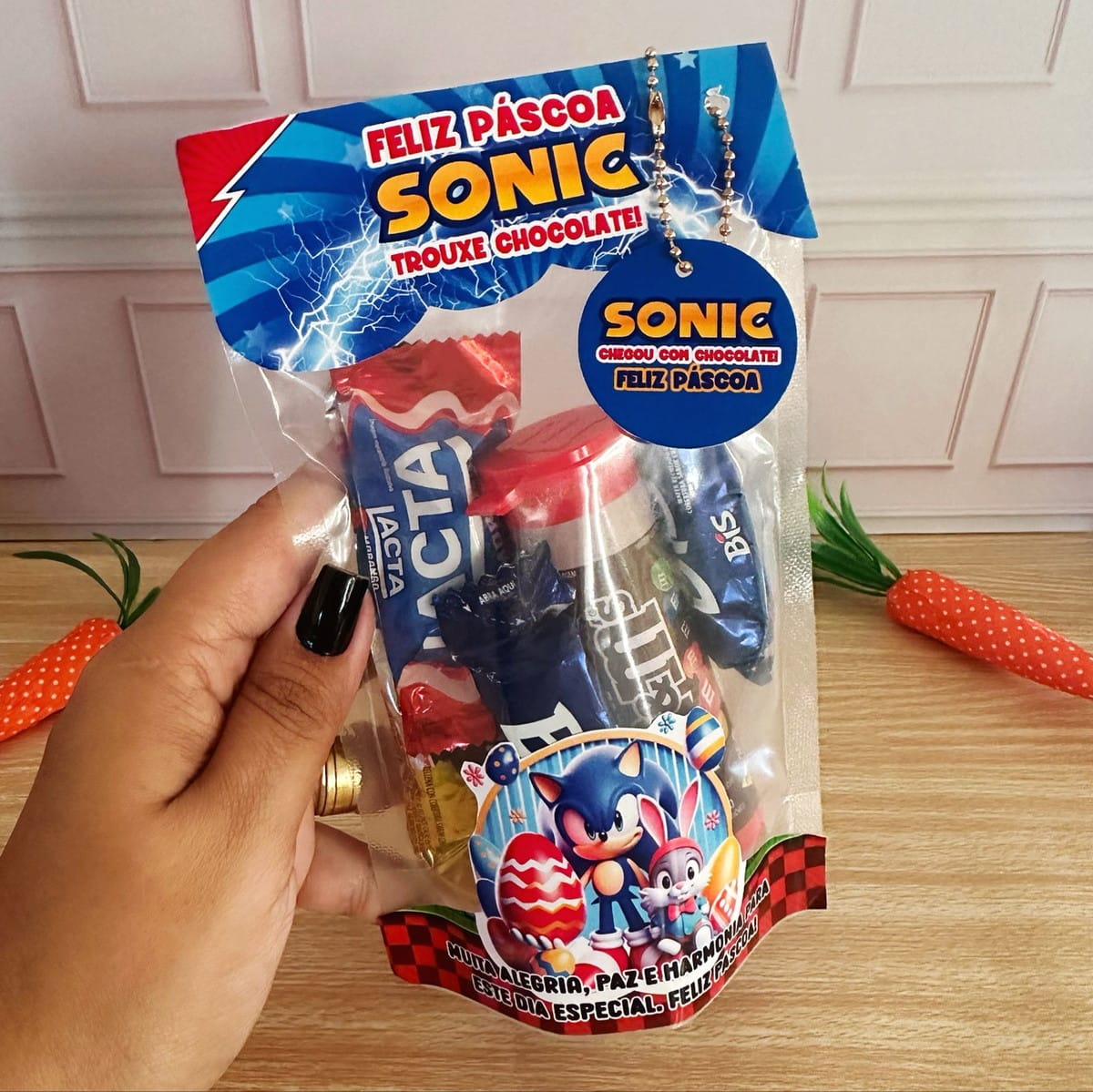Kit Digital Páscoa Sonic com Arquivos de Corte e Impressão 5 Kit Digital Páscoa Sonic com Arquivos de Corte e Impressão - Imagem 5