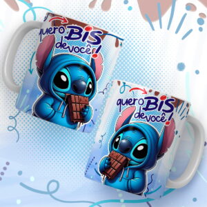 kit digital pascoa stitch com 13 artes png para canecas