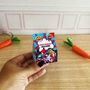 kit digital pascoa super herois com moldes para corte