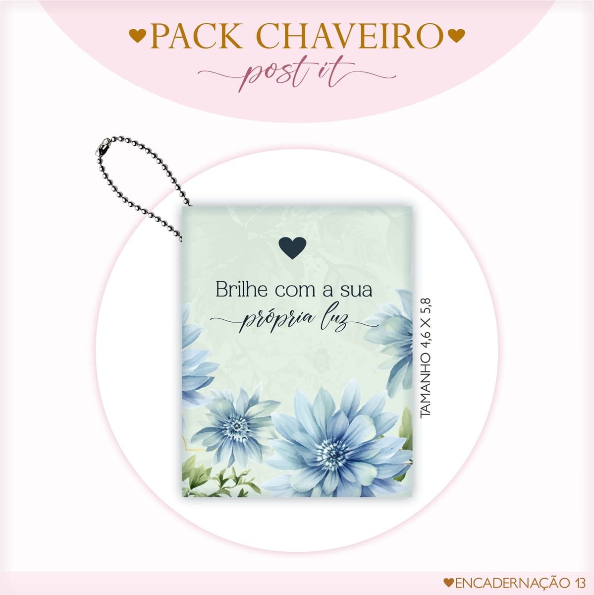 Kit Digital Post It Floral com 10 modelos PNG e PDF 4 Kit Digital Post It Floral com 10 modelos PNG e PDF - Imagem 4