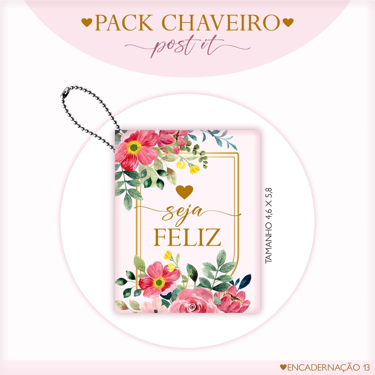 Kit Digital Post It Floral com 10 modelos PNG e PDF 1 Kit Digital Post It Floral com 10 modelos PNG e PDF