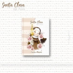 Kit Digital Santa Clara de Assis Ilustrações Católicas Fofas