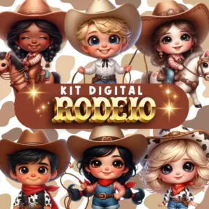 Kit Digital Vaquero PNG Tematico Rodeio Cowboy