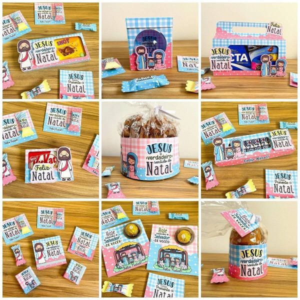 Kit Digital Verdedeiro Natal Fofo Cute Delicado Ilustrações