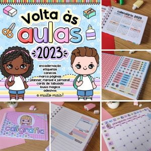 Kit Digital Volta Às Aulas 2023 Agenda Escolar Planner Artes